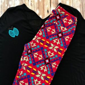 Lularoe Aztec OS leggings
